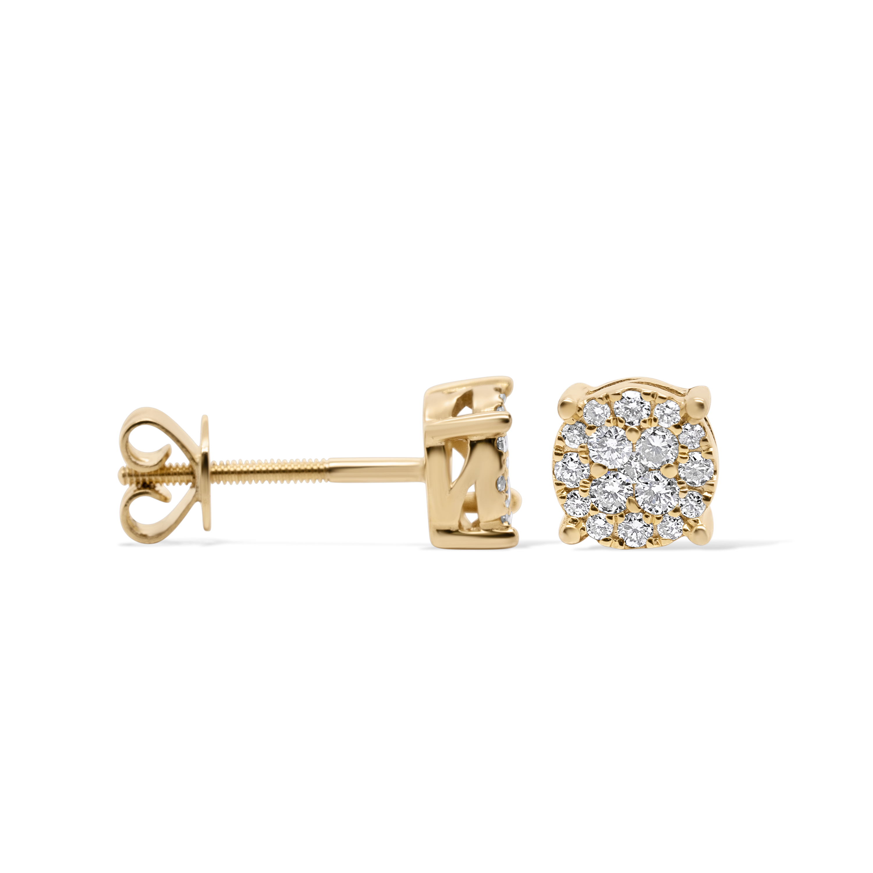 Diamond Earrings 0.31 ct. 10K Yellow Gold